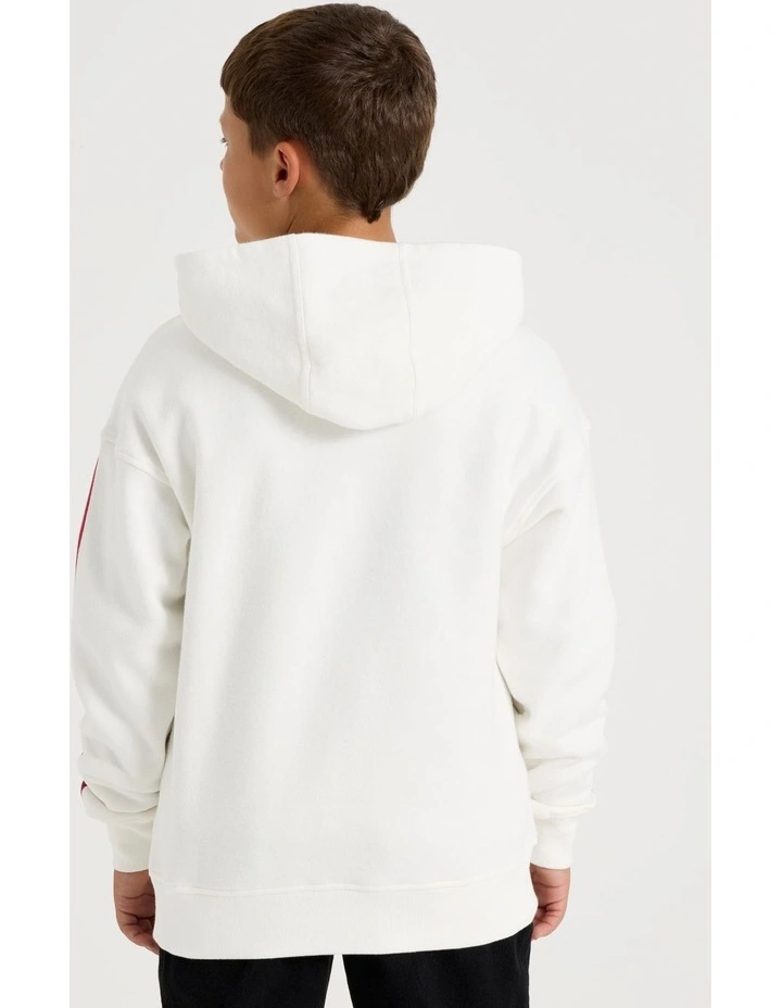 Essentials Hoodie in White image 6