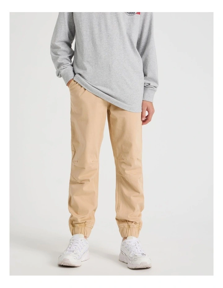 Pull On Chino Pant in Khaki image 3