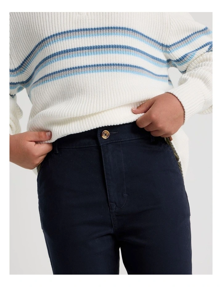 Chino Pant in Navy image 3