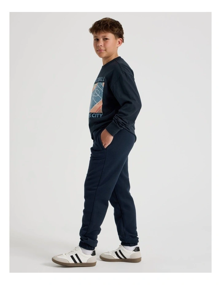 Essentials Trackpant in Navy image 2