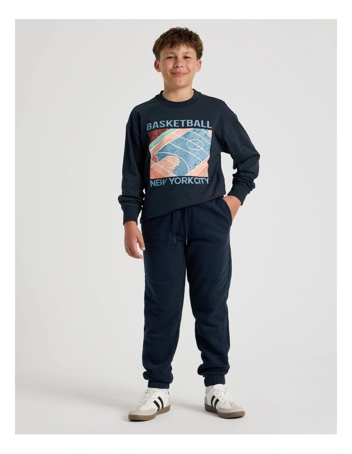 Essentials Trackpant in Navy image 4