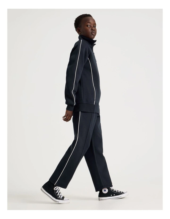 Athletic Straight Fit Trackpant in Navy image 3