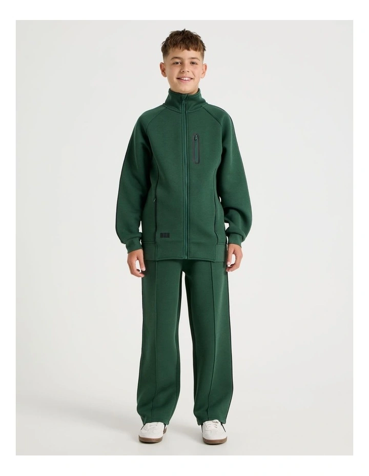 Athletic Straight Fit Trackpant in Green image 2