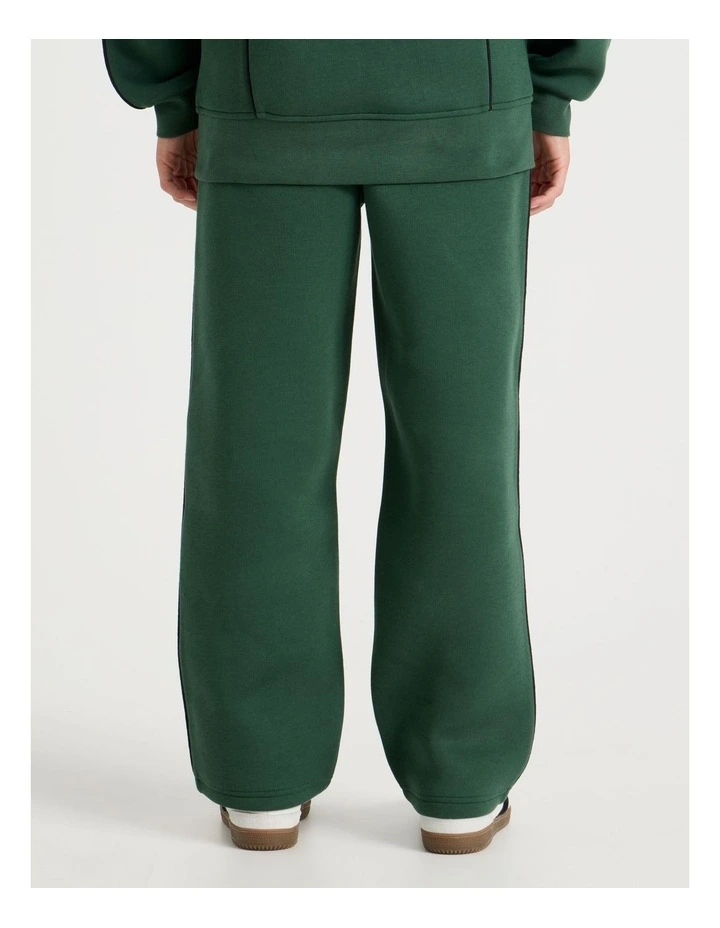 Athletic Straight Fit Trackpant in Green image 7