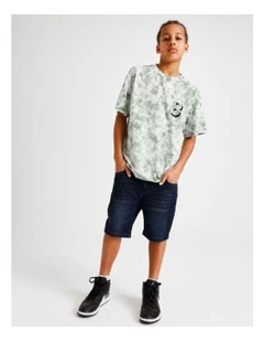 Baggy Denim Short in Indigo