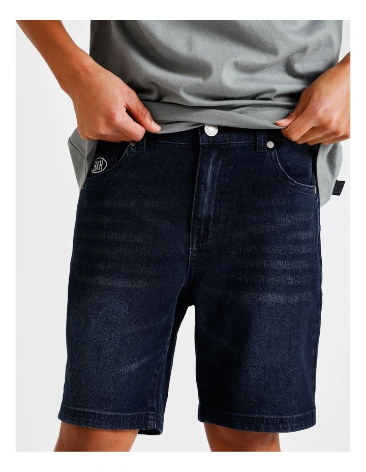 Denim Short in Indigo image 4