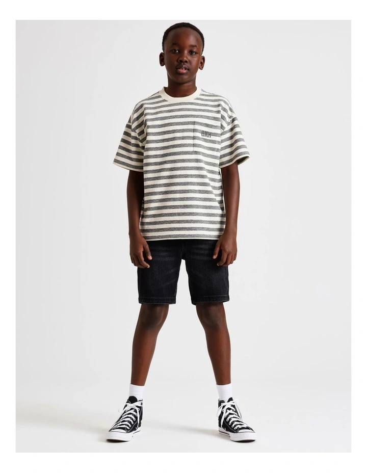 Denim Short in Black image 1