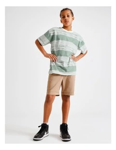 Stretch Chino Short in Tan