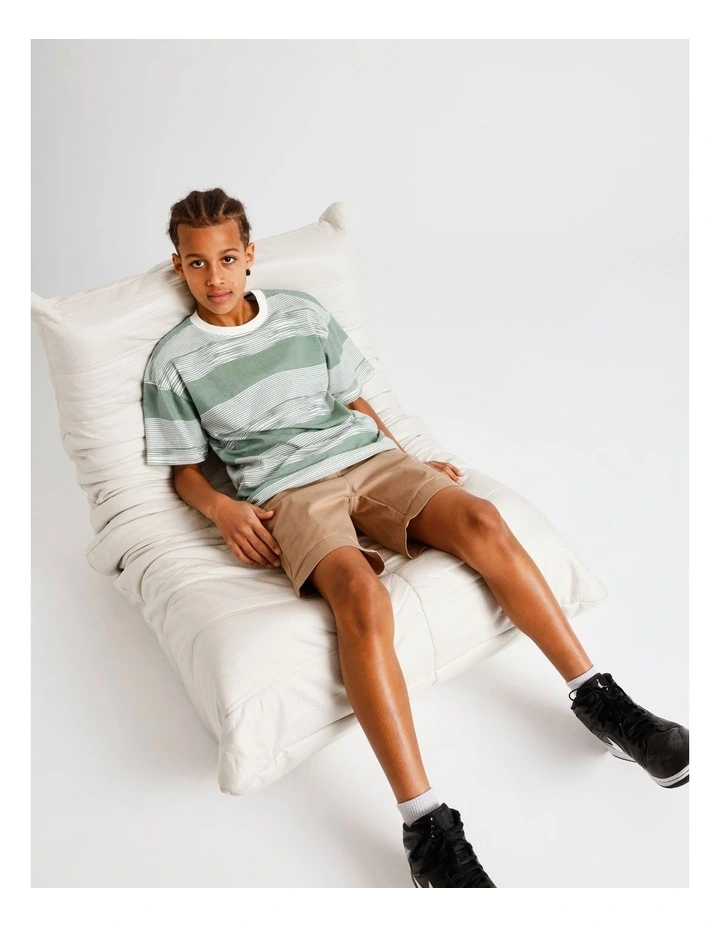Stretch Chino Short in Tan image 5