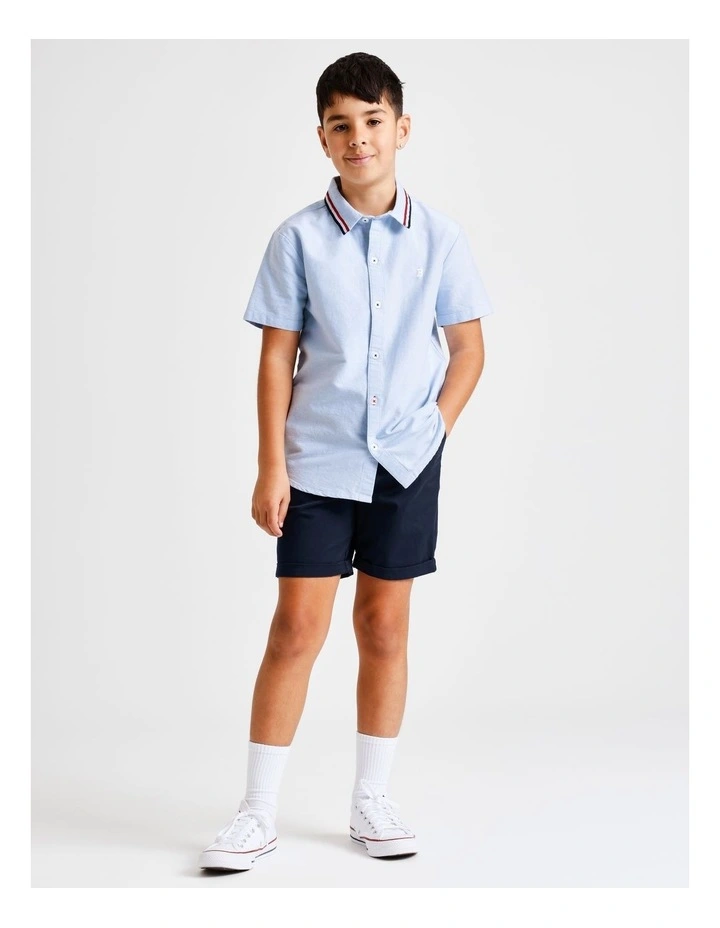Stretch Chino Short in Navy image 1