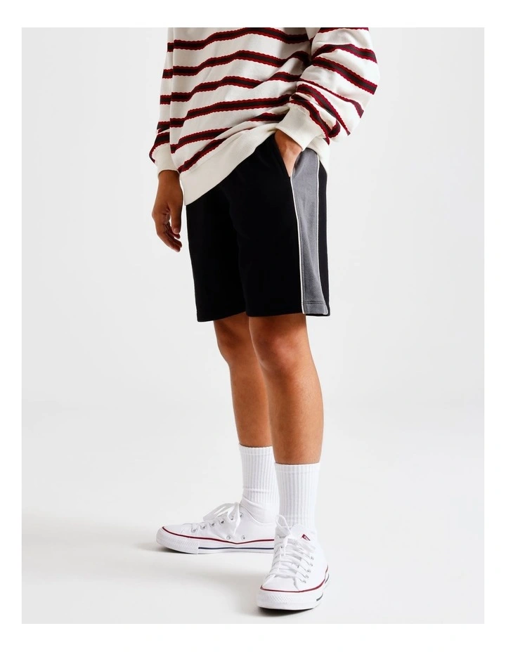French Terry Shorts in Black image 2