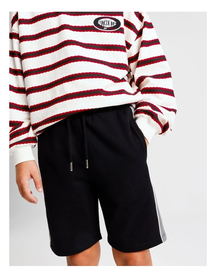 French Terry Shorts in Black image 3