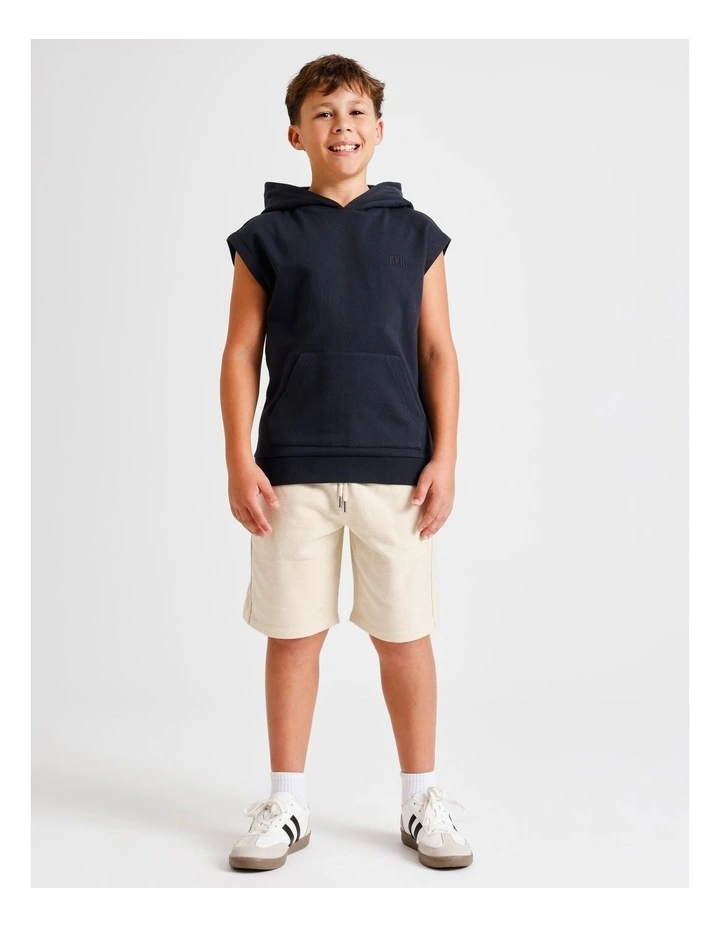 French Terry Short in Beige image 3