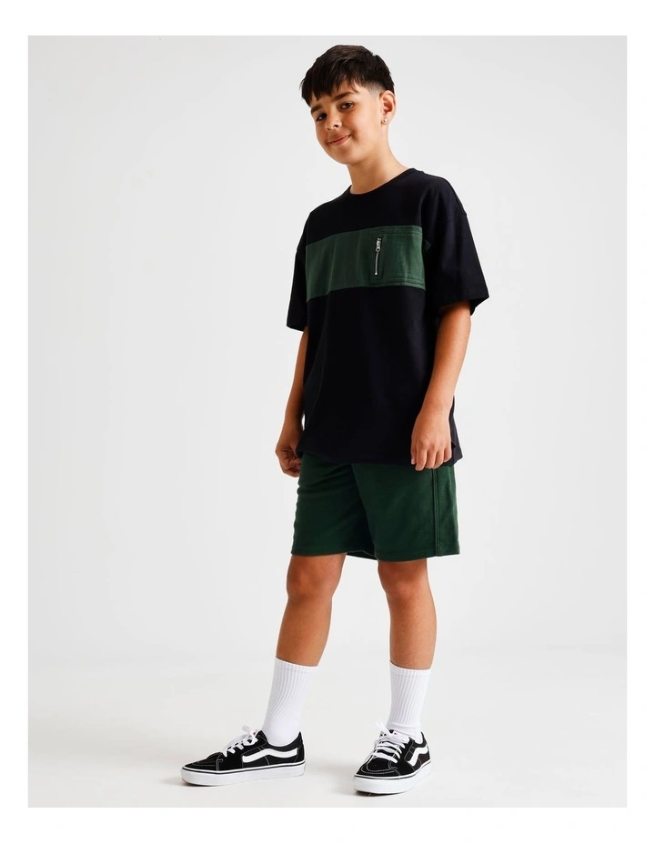 French Terry Short in Green image 5