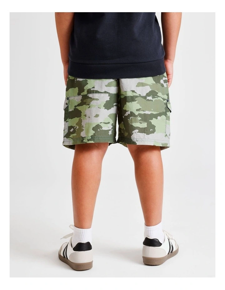 Woven Cargo Short in Camo image 4
