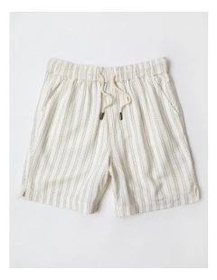 Linen Resort Short in Beige