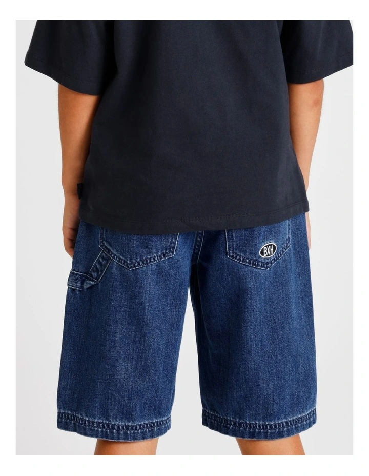 Denim Jort in Blue image 3