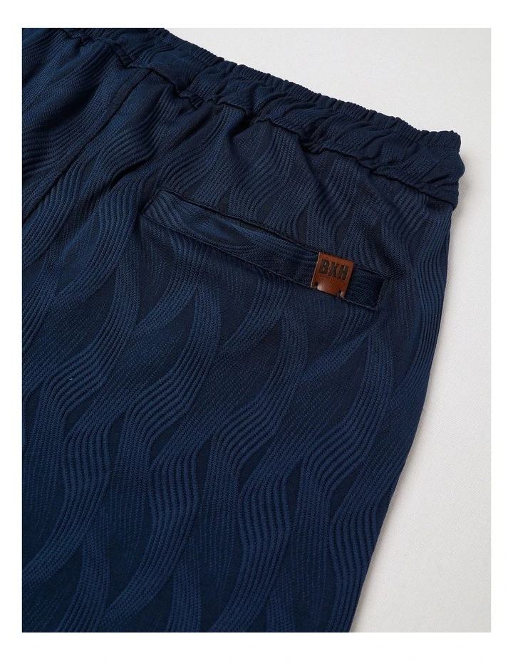 Jacquard Textured Short in Blue image 4