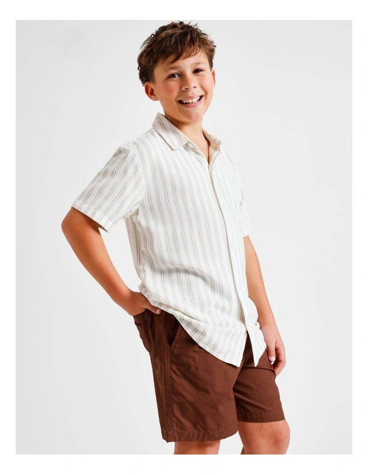 Essentials Volley Short in Cappuccino image 3