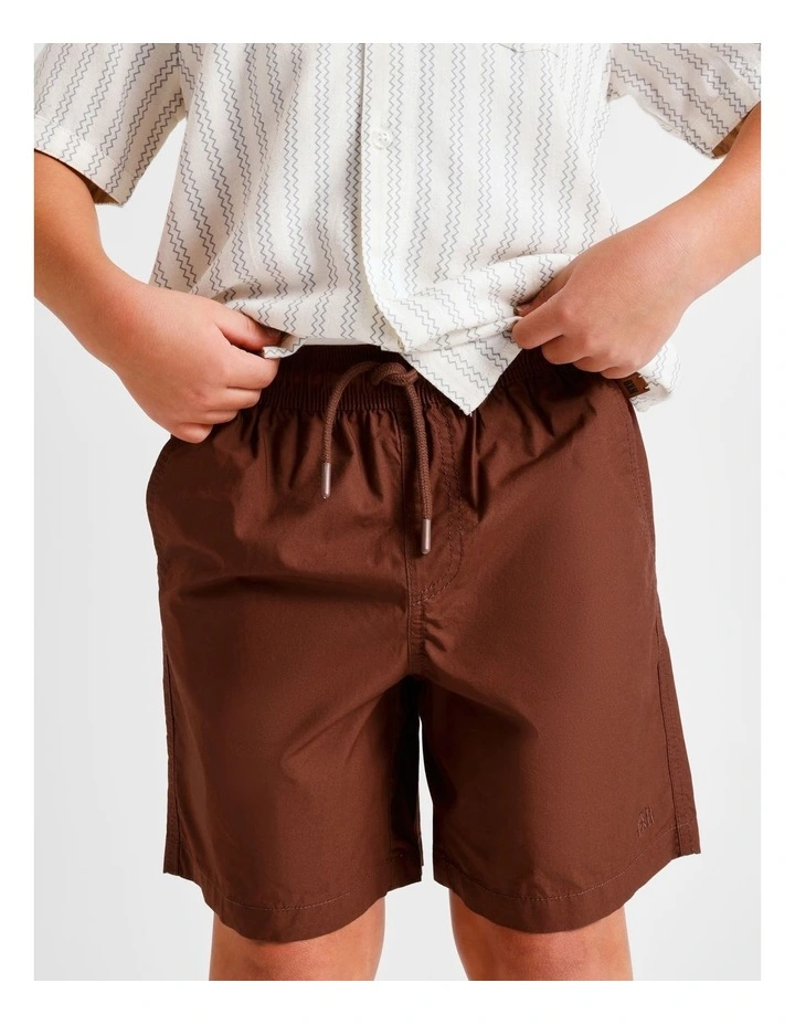 Essentials Volley Short in Cappuccino image 4