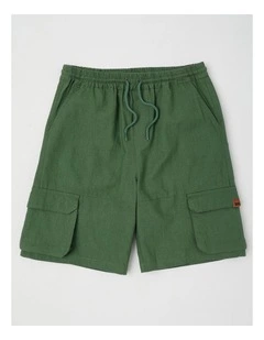Woven Cargo Short in Khaki