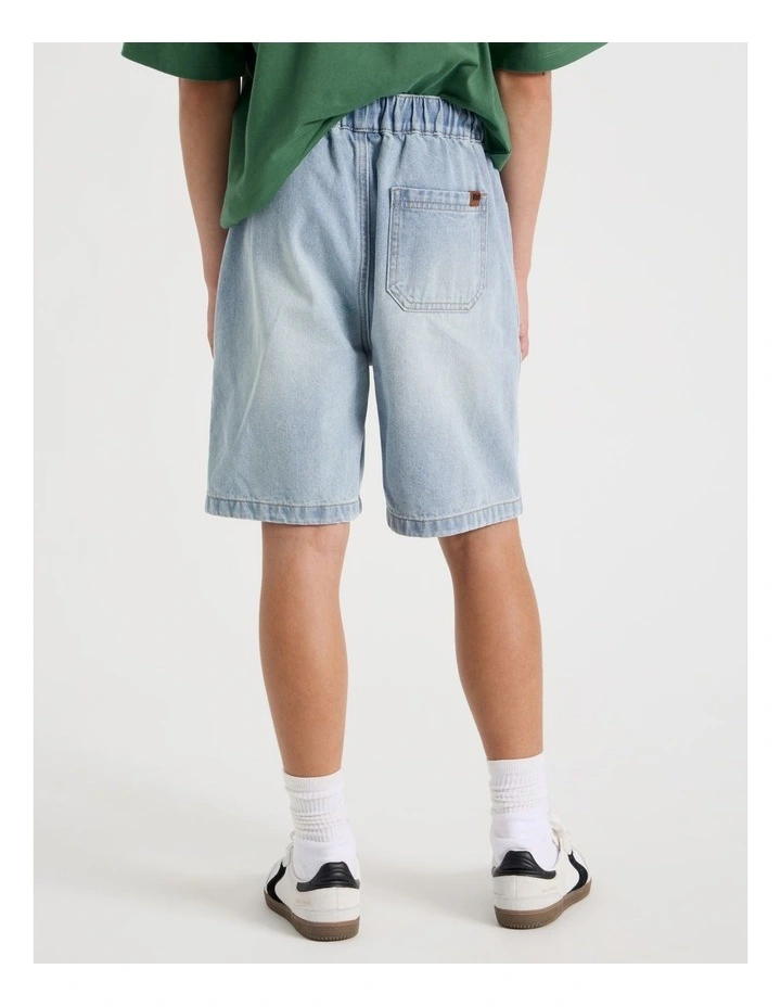 Pull On Denim Short in Light Denim image 5