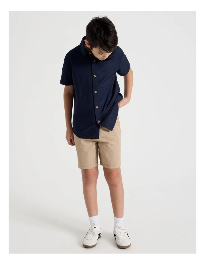 5 Pocket Stretch Chino Short in Tan image 3