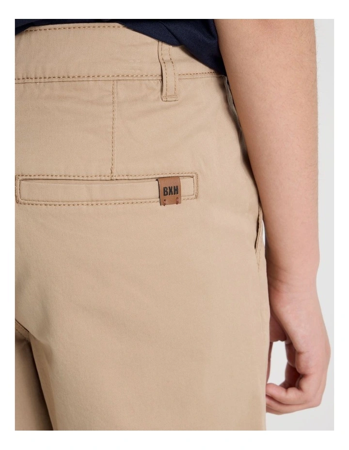 5 Pocket Stretch Chino Short in Tan image 4