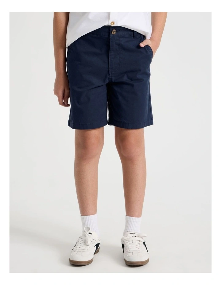 5 Pocket Stretch Chino Short in Navy image 1