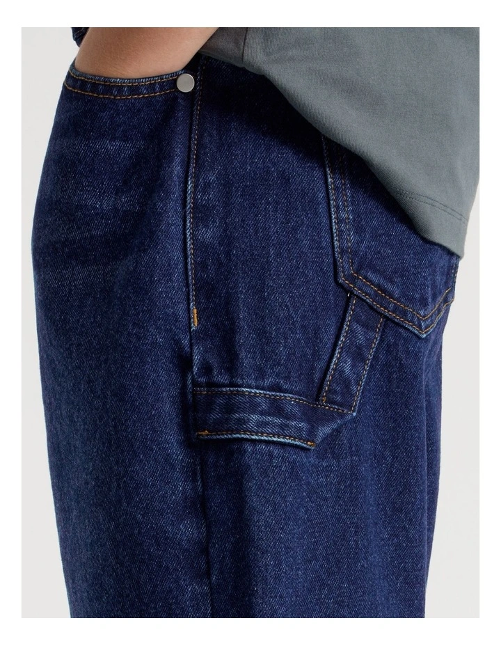 Denim Jort in Indigo image 5