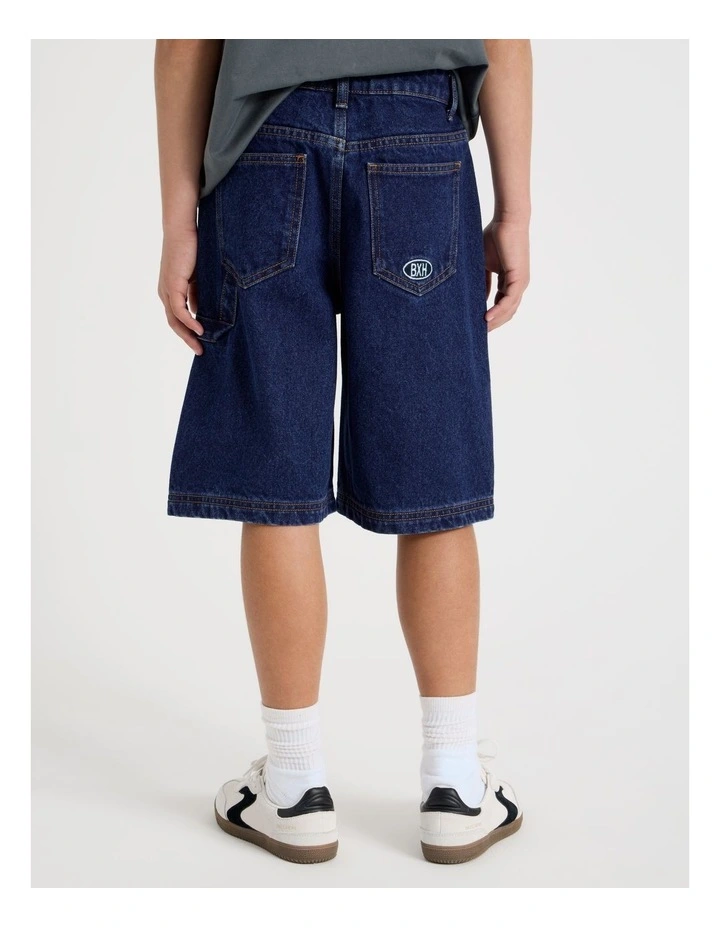 Denim Jort in Indigo image 7