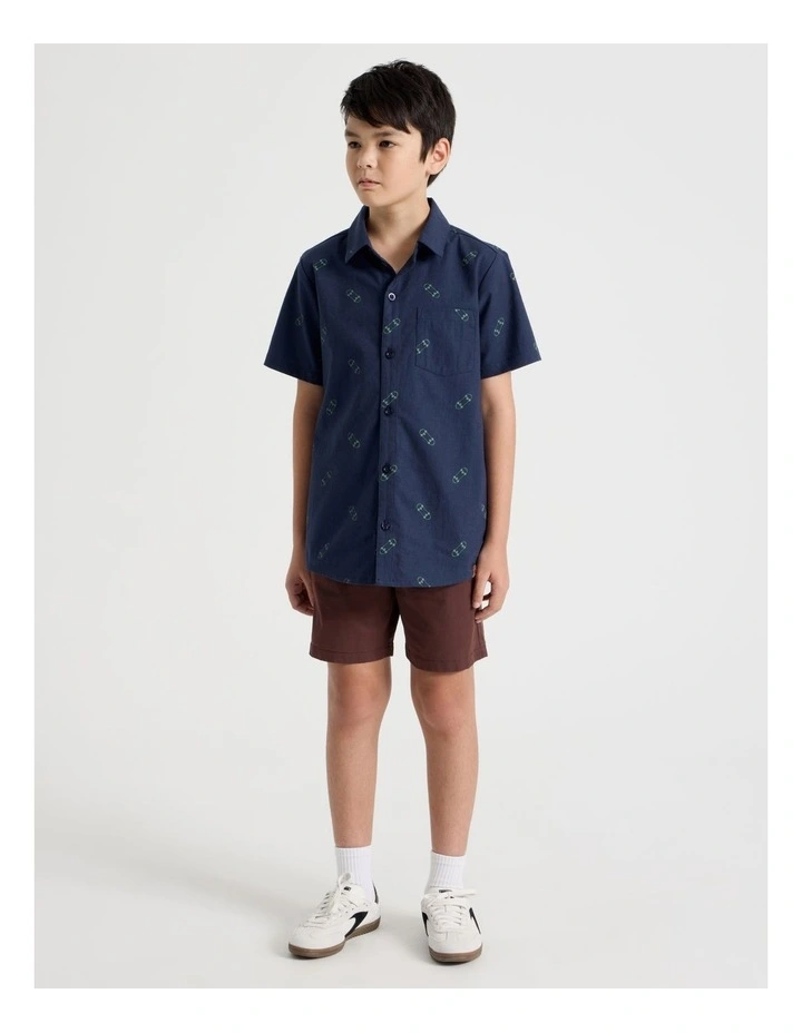5 Pocket Stretch Chino Short in Brown image 2