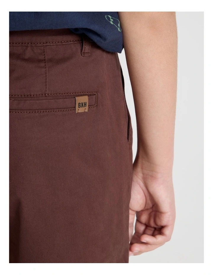 5 Pocket Stretch Chino Short in Brown image 5