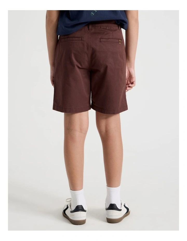 5 Pocket Stretch Chino Short in Brown image 6