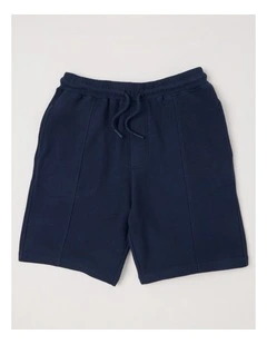 Comfort Waffle Knit Short in Navy