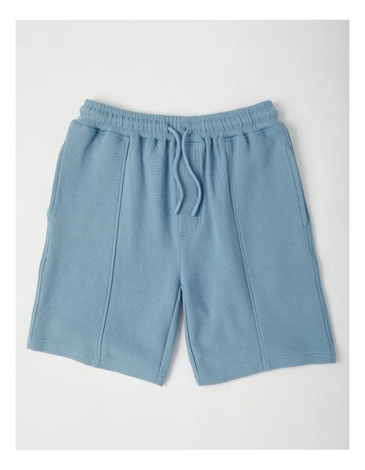 Comfort Waffle Knit Short in Blue image 1