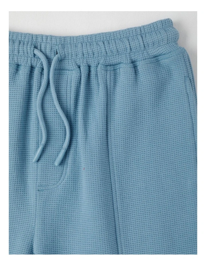 Comfort Waffle Knit Short in Blue image 2
