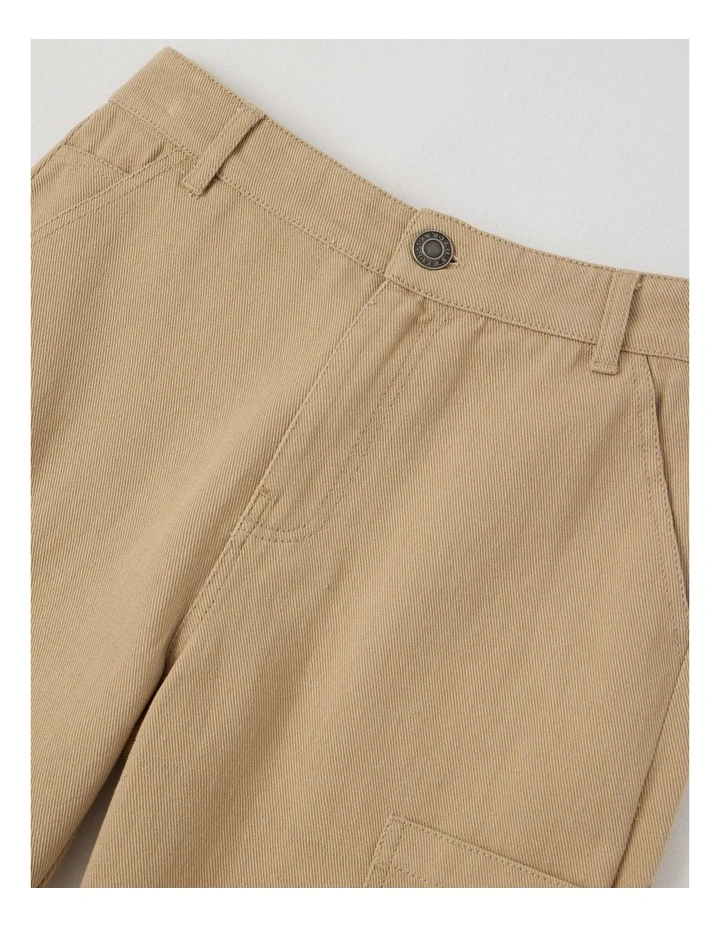 Carpenter Short in Tan image 2