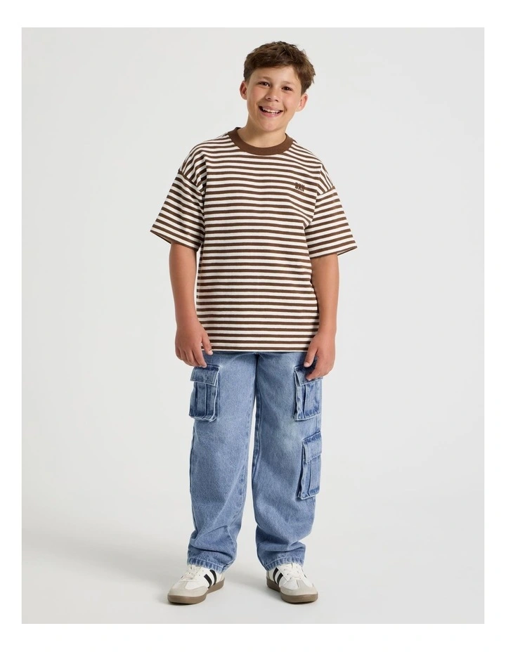 Cargo Jean in Mid Denim image 2