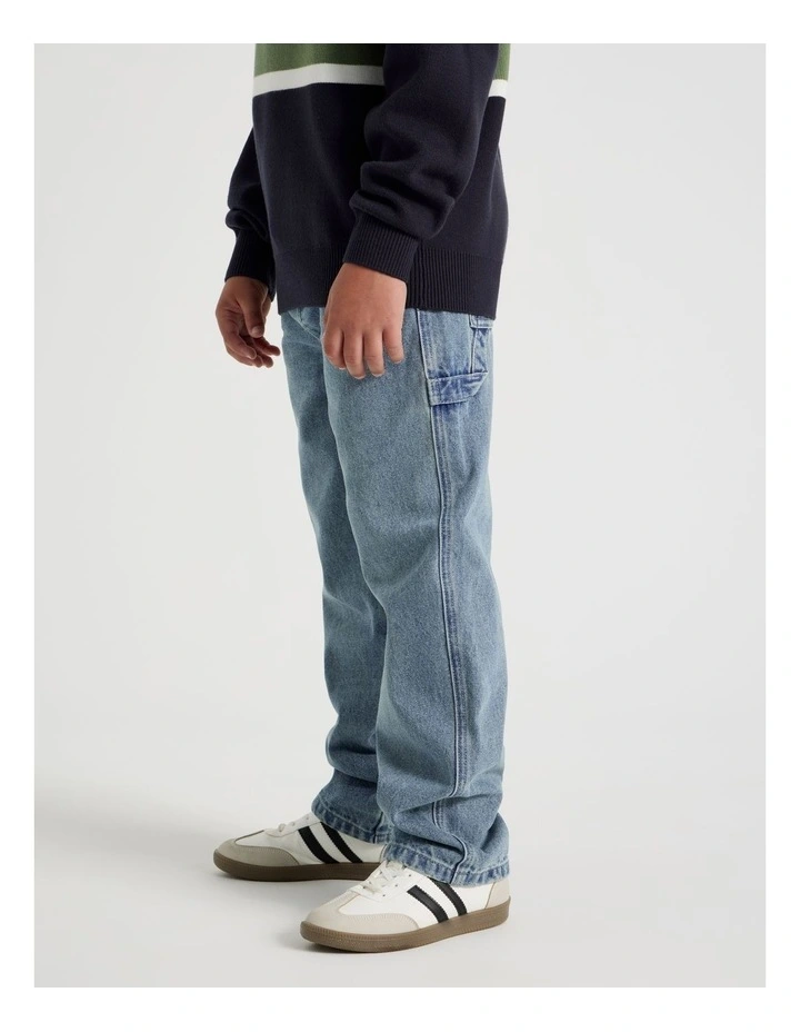 Carpenter Jean in Mid Denim image 3