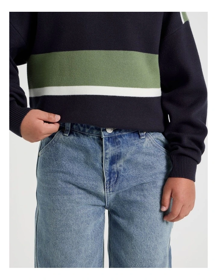 Carpenter Jean in Mid Denim image 5