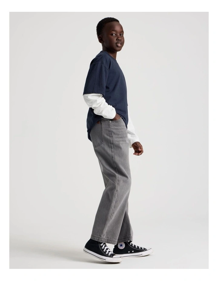 Baggy Jean in Pewter image 4