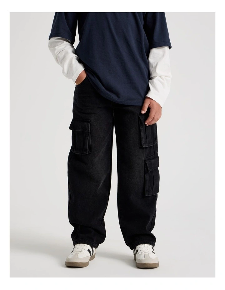 Cargo Jean in Black image 2