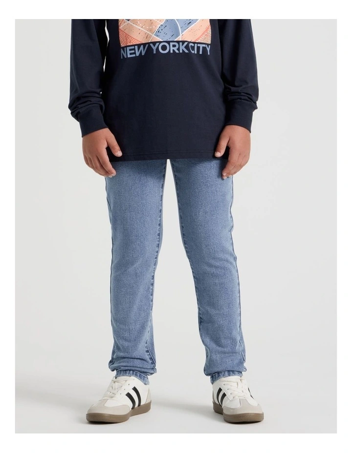 Skinny Jean in Mid Blue image 1