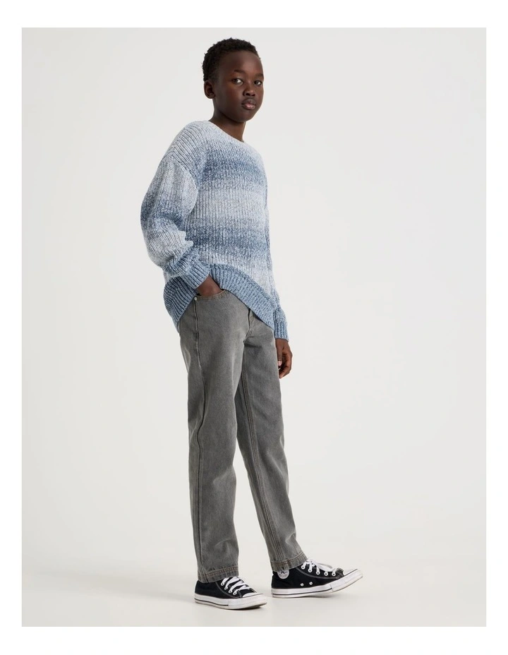 Classic Straight Leg Jean in Grey image 3