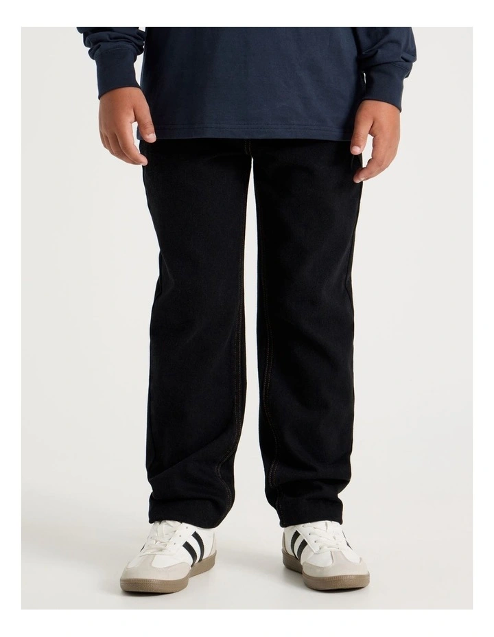 Straight Leg Jean in Black image 1