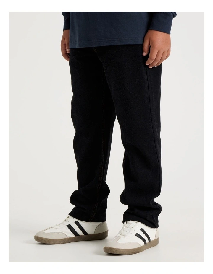 Straight Leg Jean in Black image 3