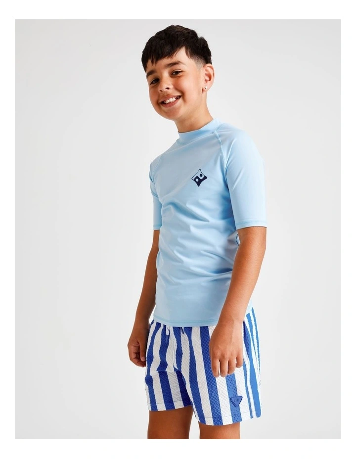 Seersucker Boardshort in Blue Stripe image 3