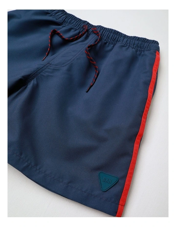 Recycled Boardshort in Navy and Red image 2