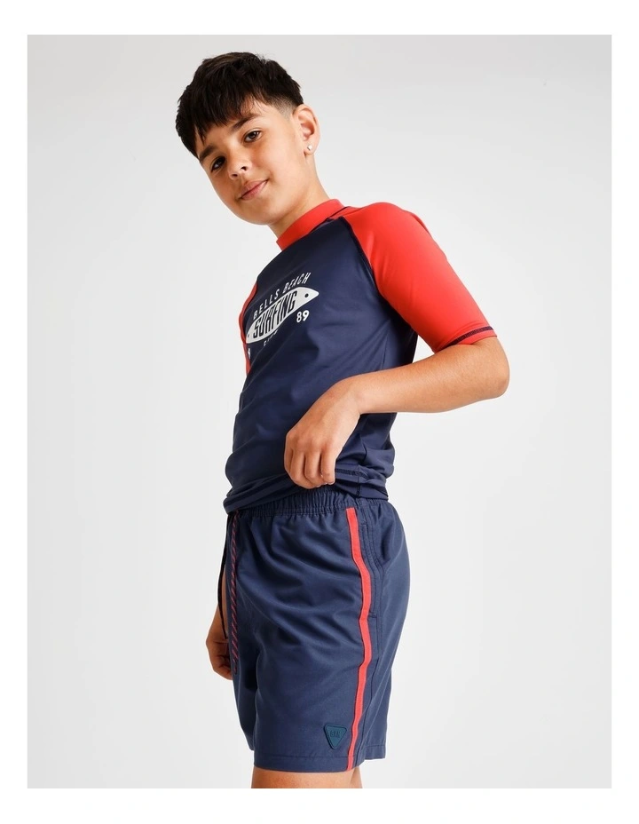Recycled Boardshort in Navy and Red image 4